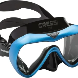 Cressi A1 AntiFog Black/Blue Satisfait Ou Remboursé
