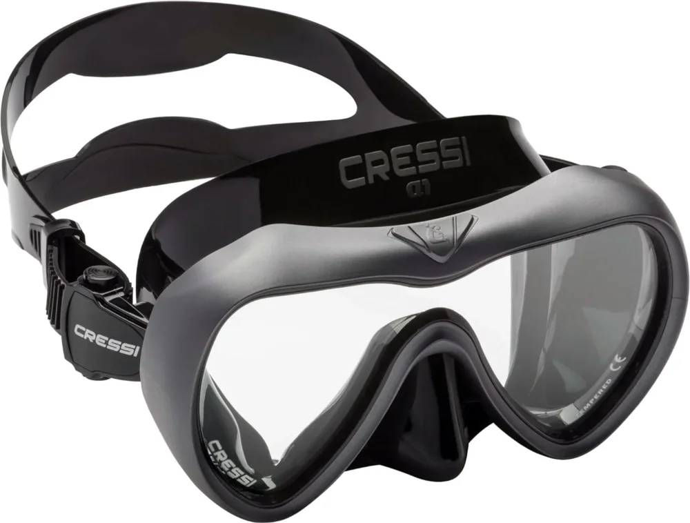 Cressi A1 AntiFog Black/Graphite Remise