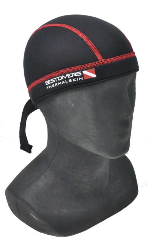 Certifié Best Divers Bandana Neoprene Black/Red 3mm S/M