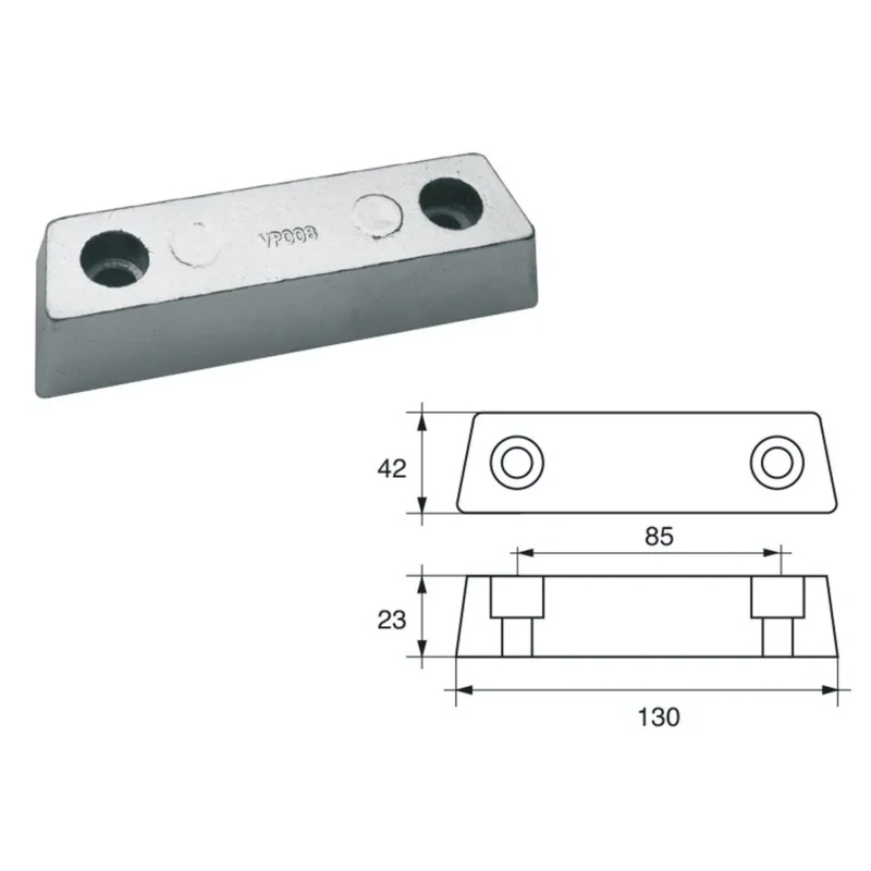 Anode for Volvo-Penta engines 852835 Zinc Must-Have