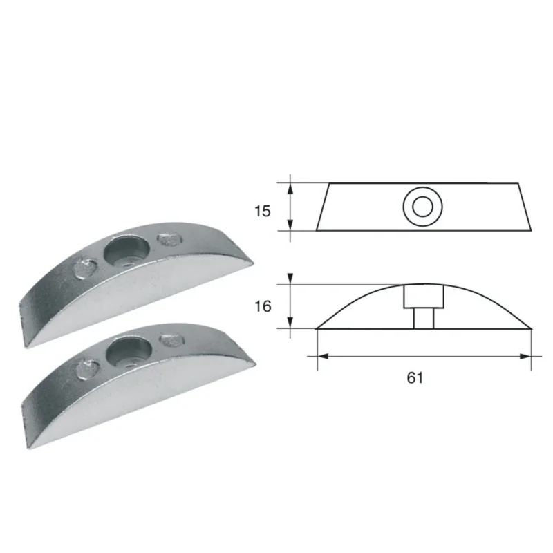 Meilleure Vente Anode for Volvo-Penta engines 852018 Zinc