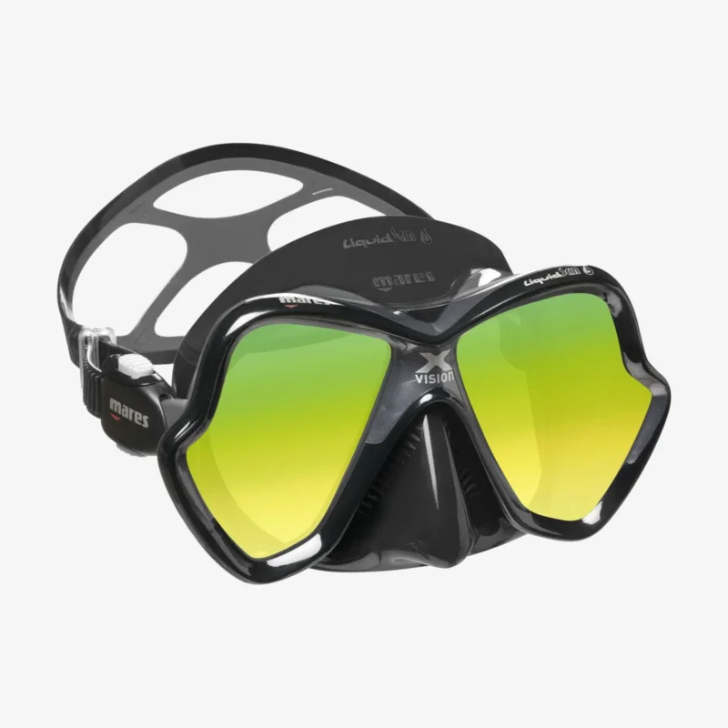 Retour Gratuit Mares X-Vision Ultra LiquidSkin Grey Black Mirrored Gold