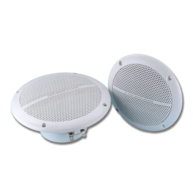 Affaire À Saisir T-Sound Pair of White Marine Dual-Cone Speakers 80W 5.25”