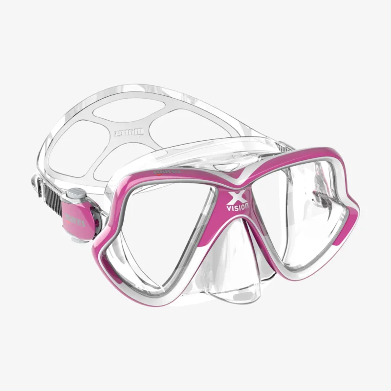 Dernière Chance Mares X-Vision Mid 2.0 Mask Pink White / Clear