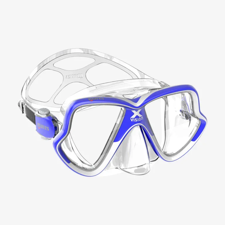 Acheter Direct Mares X-Vision Mid 2.0 Mask Blue-White / Transparent