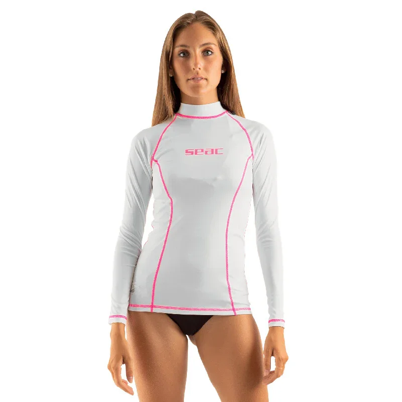 Livraison Express Seac T-Sun T-Shirt Long Sleeve Lady - White