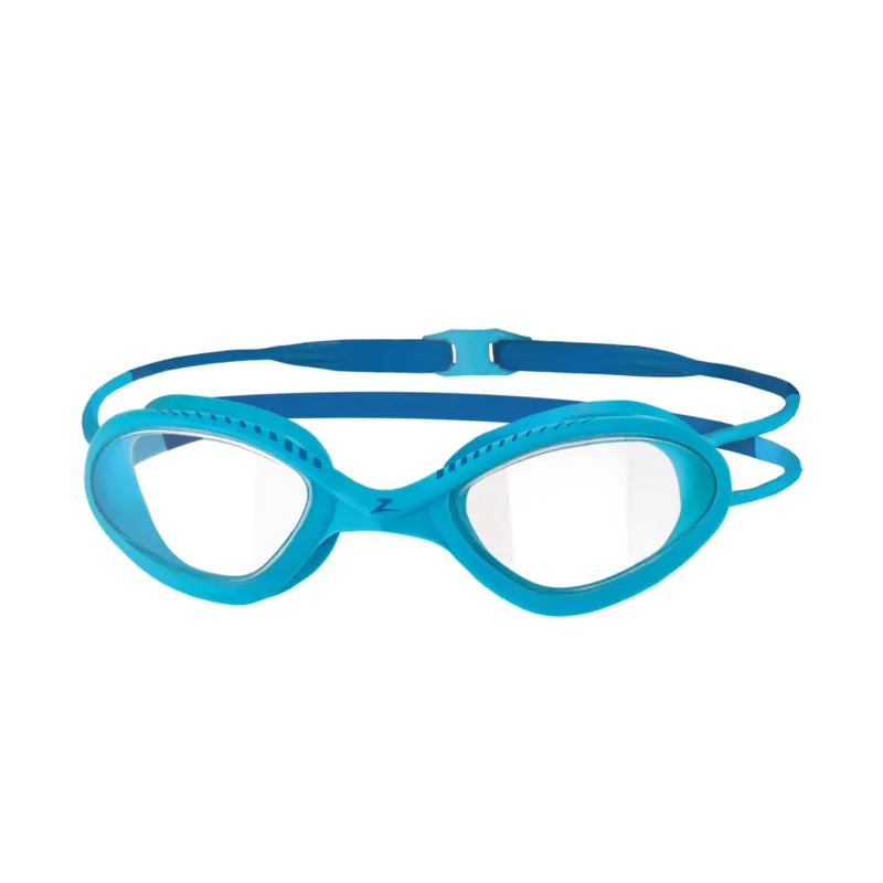 Zoggs Tiger Swim Goggles Blue / Blue Reef - Clear Lens Populaire
