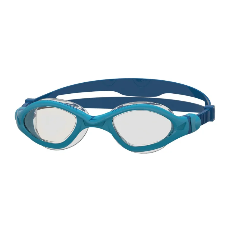 Zoggs Tiger LSR+ Swim Goggles Blue/Blue Reef - Clear Lens Petit Prix