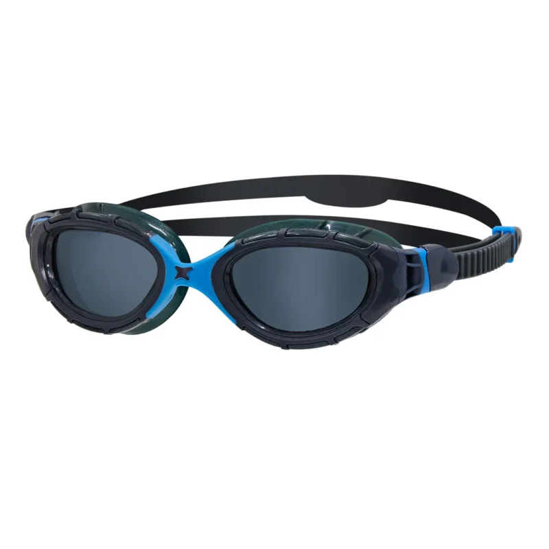 Zoggs Predator Flex Swim Goggles Grey Blue / Tint Smoke Commander Vite