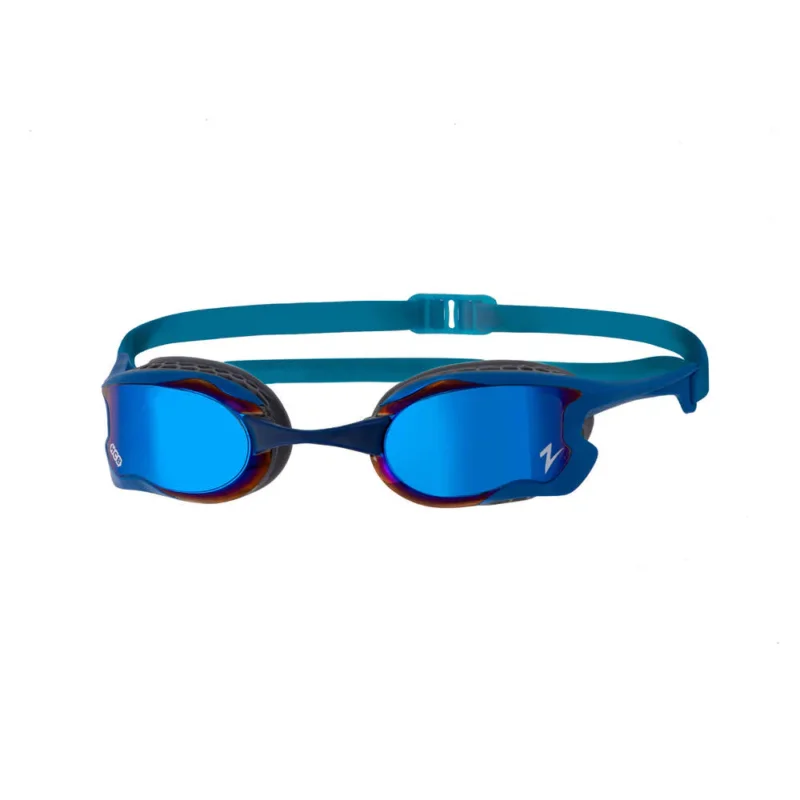 Commande En Gros Zoggs Raptor HCB Titanium Blue Mirrored Swim Goggles