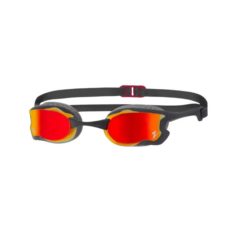 Zoggs Raptor HCB Titanium Red Mirrored Swim Goggles Commande En Gros