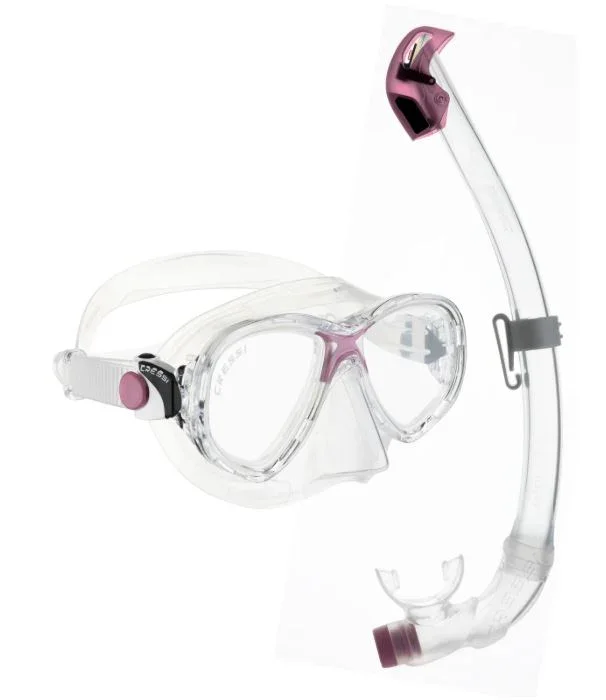 Cressi Marea Junior + Seal Dry Snorkel Combo Age 7-13 Meilleure Vente