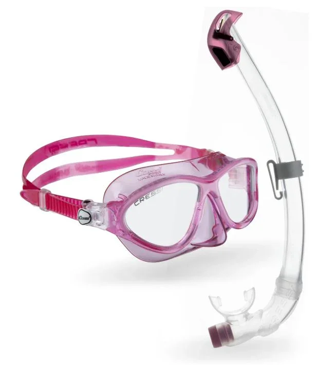 Cressi Moon + Seal Dry Snorkel Combo Age 5-10 Promotion