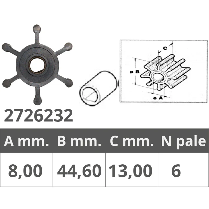 Petit Prix Impeller for Johnson Pump / Vetus