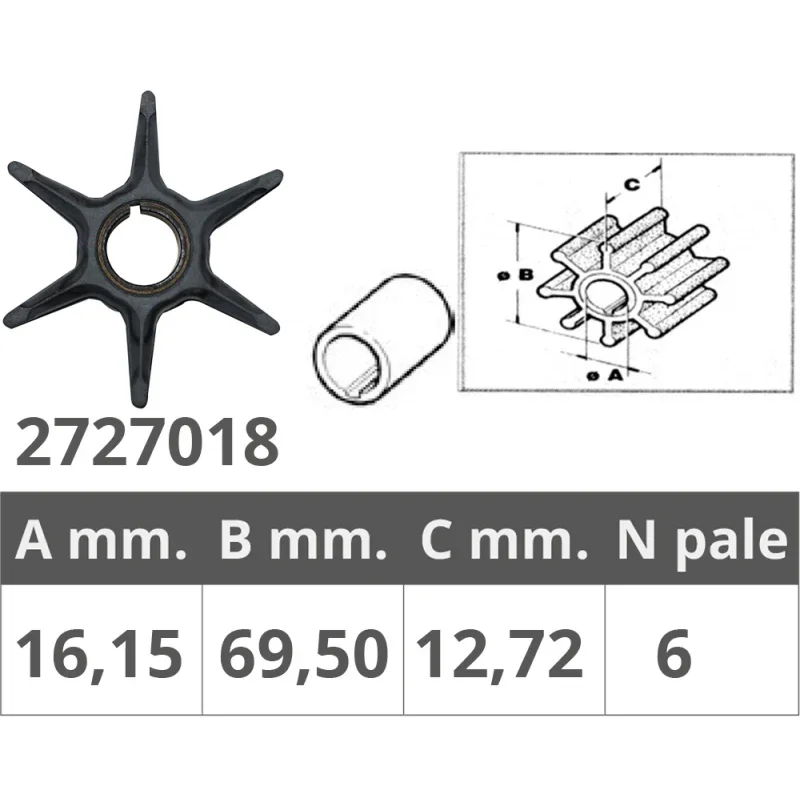 Impeller for Yamaha / Mariner / Mercury Must-Have