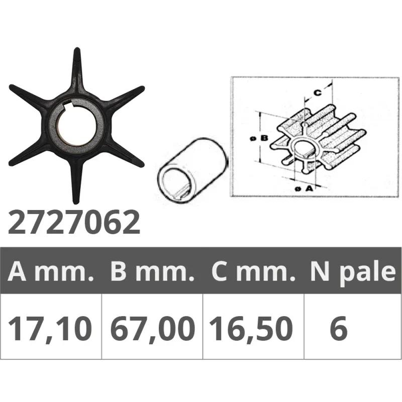 Commander Maintenant Impeller for Johnson / Evinrude / OMC / Suzuki