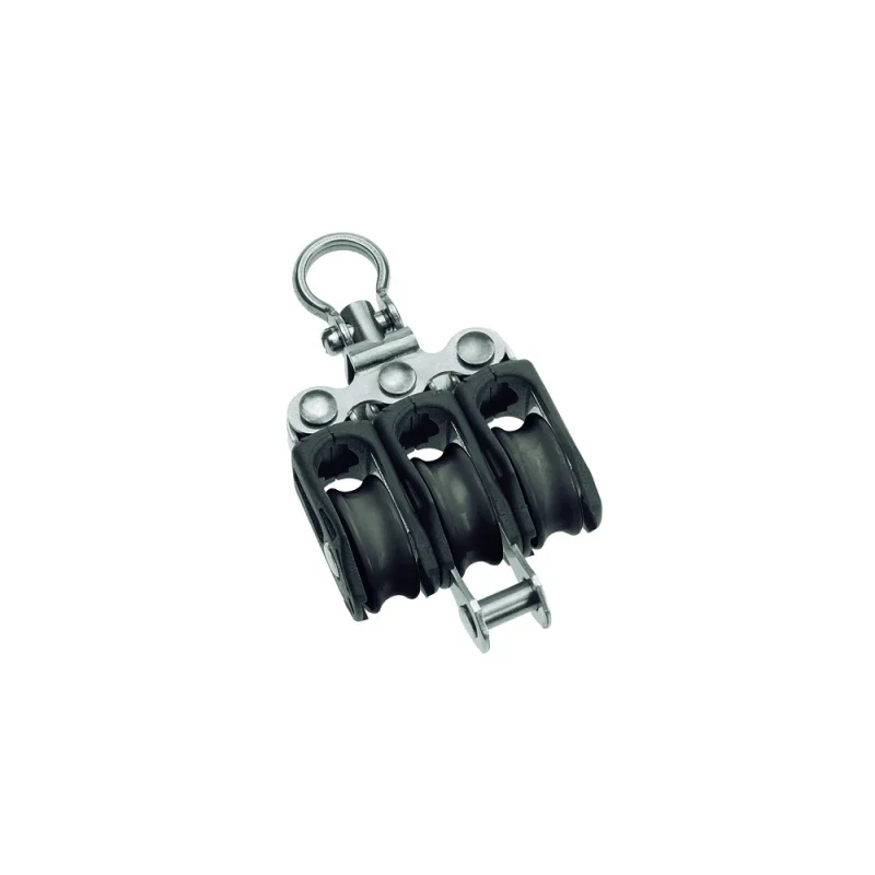 Authentique Barton Swivel Triple Block with Becket Ø 5 mm